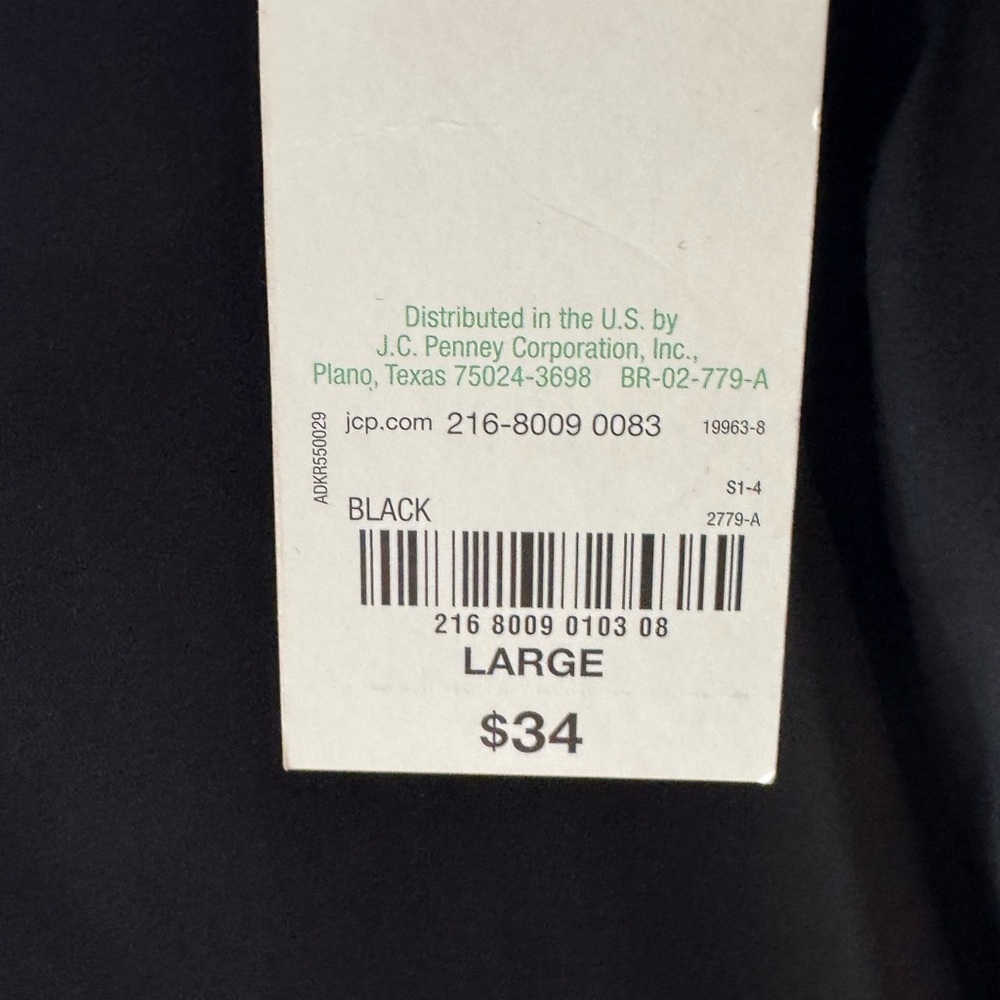 Decree Gray 3/4 Sleeve little black dress NWT size large - Picture 9 of 9